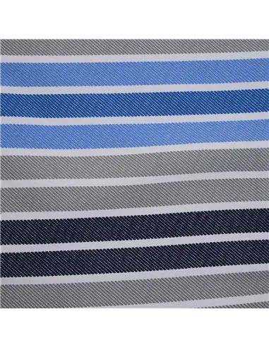 Outsunny Polyester Set Of 2 Swing Chair Cushion Blue Stripes
