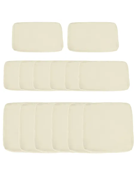 Outsunny Replacement Cushion Covers for Garden Sofa Set, Garden Rattan Sofa Cushion Polyester Cover Replacement Outdoor - No Cus