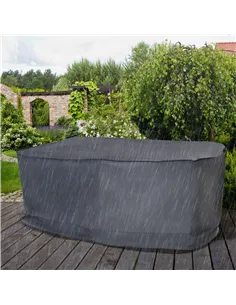 Outsunny Garden Furniture Cover, Waterproof Windproof 420D Heavy Duty Oxford Fabric    Rattan Furniture Cover, Rectangular Outdo 2