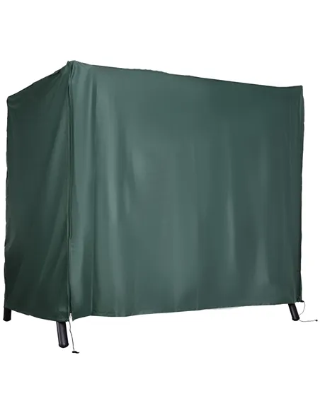 Outsunny 205 x 124cm Three-Seater Swing Chair Protective Cover Deep Green