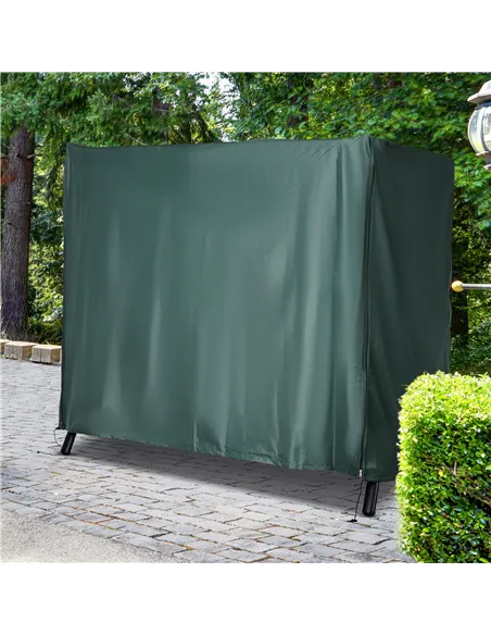 Outsunny 205 x 124cm Three-Seater Swing Chair Protective Cover Deep Green