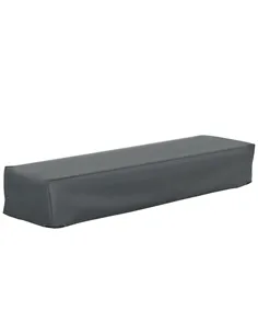 Outsunny 200x73cm Outdoor Garden Rattan Furniture Protective Cover Water UV Resistant Grey