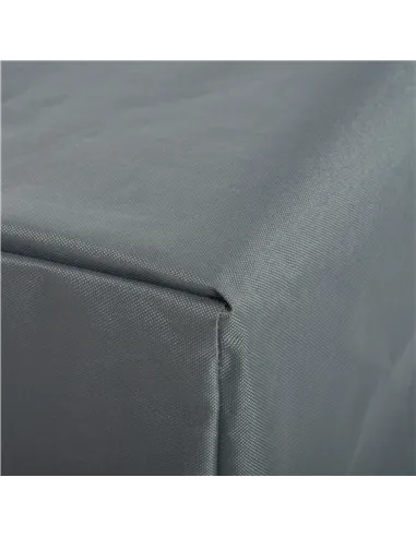 Outsunny 200x73cm Outdoor Garden Rattan Furniture Protective Cover Water UV Resistant Grey