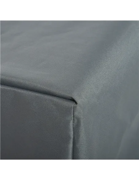 Outsunny 200x73cm Outdoor Garden Rattan Furniture Protective Cover Water UV Resistant Grey