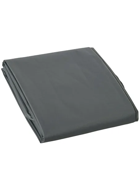 Outsunny 200x73cm Outdoor Garden Rattan Furniture Protective Cover Water UV Resistant Grey