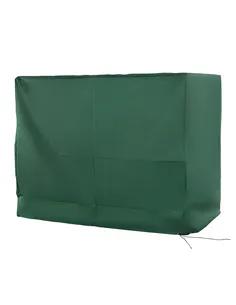 Outsunny 3-Seat Outdoor Garden Swing Chair Protective Cover Water UV Resistant, 240L x 133Wcm, Green
