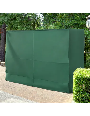 Outsunny 3-Seat Outdoor Garden Swing Chair Protective Cover Water UV Resistant, 240L x 133Wcm, Green