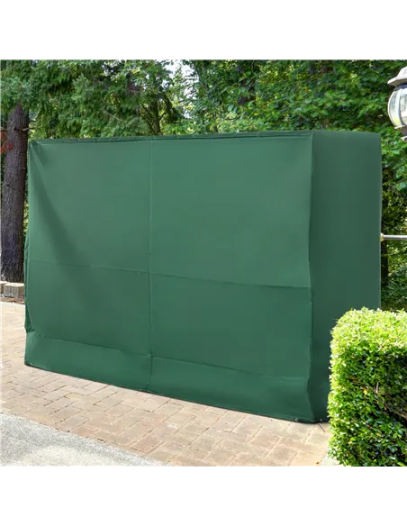Outsunny 3-Seat Outdoor Garden Swing Chair Protective Cover Water UV Resistant, 240L x 133Wcm, Green