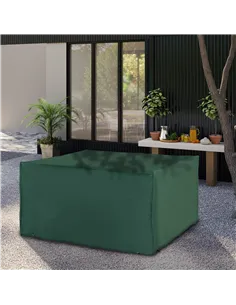 Outsunny Outdoor Garden Furniture Cover Waterproof, Anti-UV 600D Heavy Duty Oxford Fabric Patio Furniture Cover for Rectangular  2