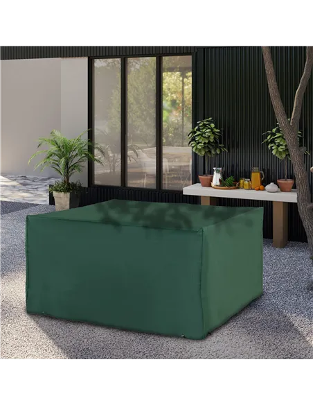 Outsunny Outdoor Garden Furniture Cover Waterproof, Anti-UV 600D Heavy Duty Oxford Fabric Patio Furniture Cover for Rectangular 
