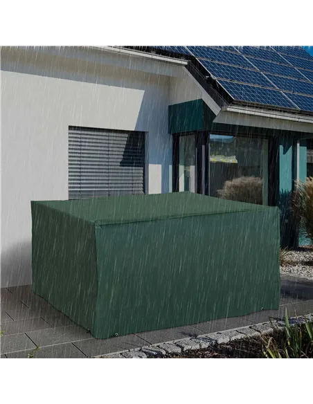 Outsunny Outdoor Garden Furniture Cover Waterproof, Anti-UV 600D Heavy Duty Oxford Fabric Patio Furniture Cover for Rectangular 