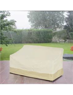 Outsunny 600D Oxford Cloth Furniture Cover 3 Seat Rattan Chair Protector Large Garden Patio Outdoor Waterproof L152 x W87 x H58- 2