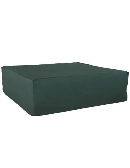 Outsunny Large Patio Garden Furniture Set Cover 600D Oxford Square Waterproof, 230 x 230 x 70 cm, Green