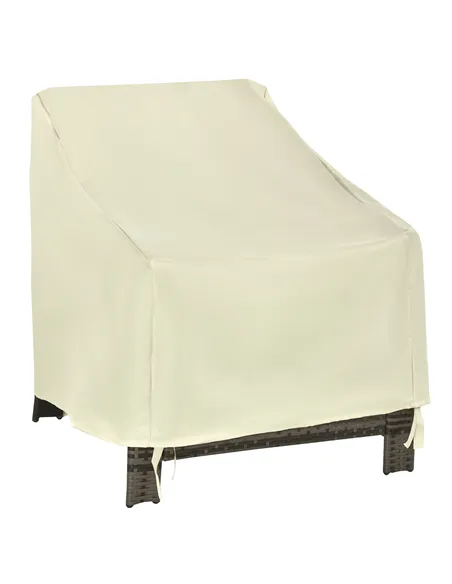Outsunny 600D Oxford Cloth Furniture Cover Single Chair Garden Patio Outdoor Protector Waterproof 68x87x44-77cm