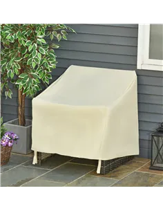 Outsunny 600D Oxford Cloth Furniture Cover Single Chair Garden Patio Outdoor Protector Waterproof 68x87x44-77cm 2