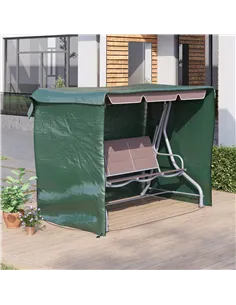 Outsunny Patio 3 Seater Swing Chair Bench Cover Outdoor Garden Furniture Rain Protection Cover Protector Waterproof Anti-UV, 215 2