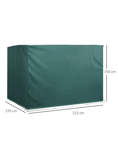 Outsunny Patio 3 Seater Swing Chair Bench Cover Outdoor Garden Furniture Rain Protection Cover Protector Waterproof Anti-UV, 215