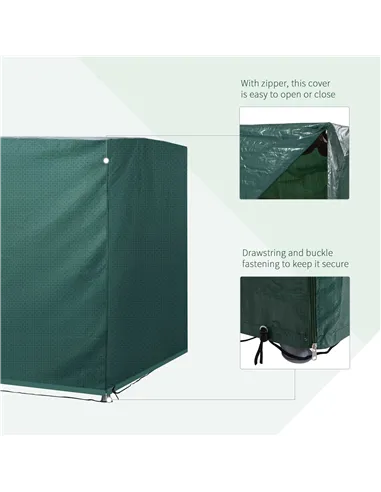 Outsunny Patio 3 Seater Swing Chair Bench Cover Outdoor Garden Furniture Rain Protection Cover Protector Waterproof Anti-UV, 215