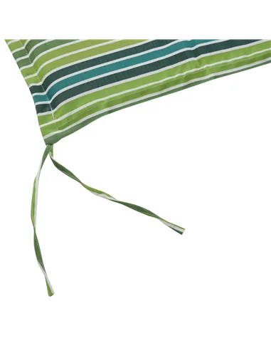 Outsunny Polyester Set Of 2 Swing Chair Cushion Green Stripes