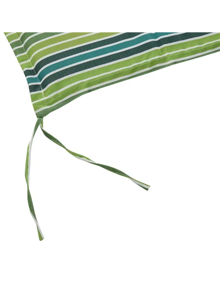 Outsunny Polyester Set Of 2 Swing Chair Cushion Green Stripes