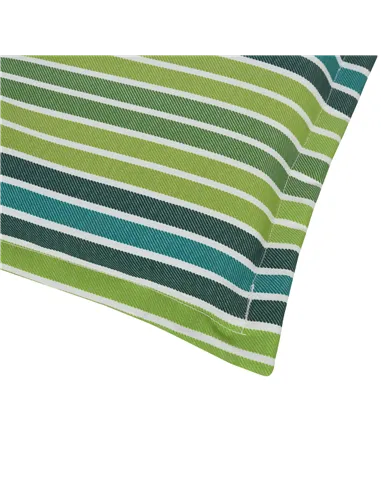 Outsunny Polyester Set Of 2 Swing Chair Cushion Green Stripes