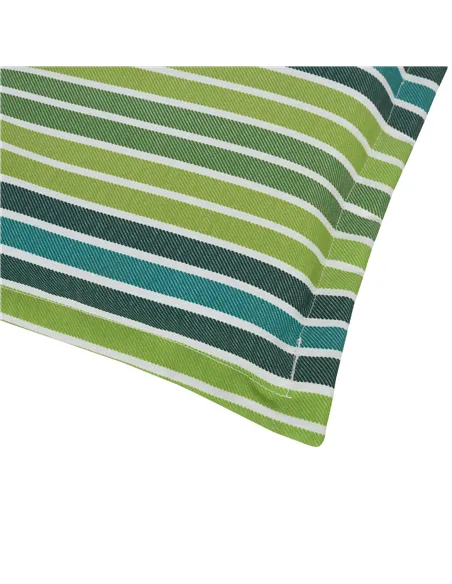 Outsunny Polyester Set Of 2 Swing Chair Cushion Green Stripes