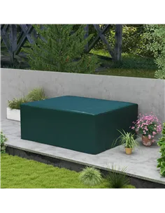 Outsunny Garden Furniture Cover, Waterproof Anti-UV Large Protective Patio Set Covers, 235 x 190 x 90cm, Green 2