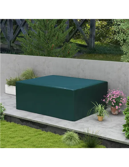 Outsunny Garden Furniture Cover, Waterproof Anti-UV Large Protective Patio Set Covers, 235 x 190 x 90cm, Green