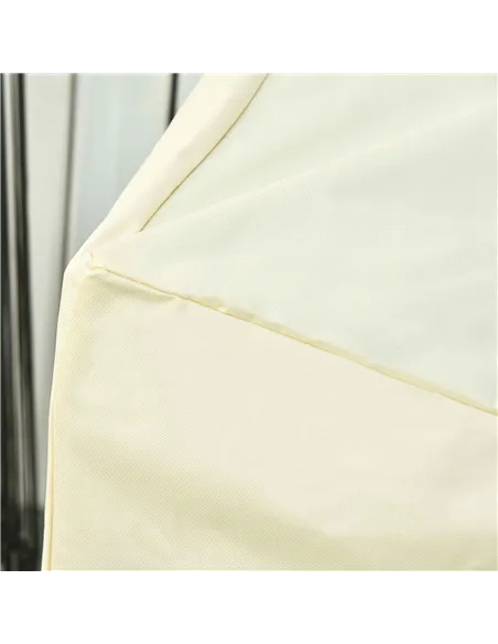 Outsunny 600D Oxford Cloth Furniture Cover, 2 Seater Sofa Protector for Garden Patio, Outdoor, Waterproof, Beige, 140L x 84W x 5