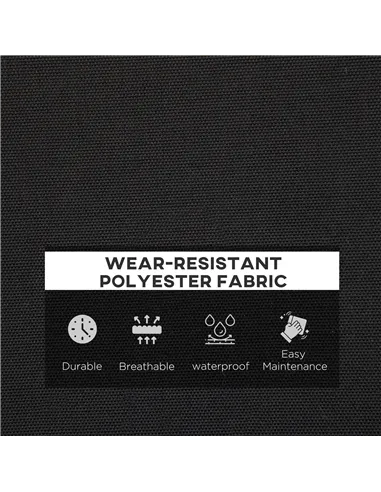 Outsunny Garden Bench Cushion 2 Seater Loveseat Seat Pad for Patio Swing Furniture for Indoor & Outdoor Use, 120 x 50 x 8 cm, Bl