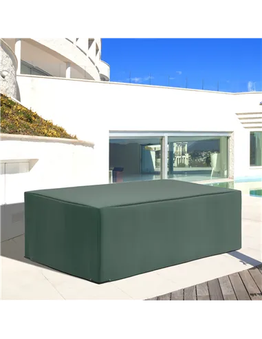 Outsunny 255x142cm Outdoor Garden Rattan Furniture Protective Cover Water UV Resistant