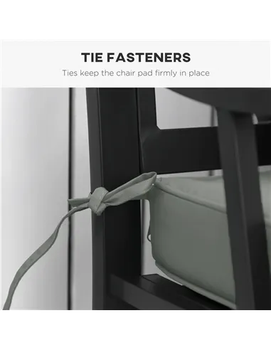 Outsunny Garden Bench Cushion 2 Seater Loveseat Seat Pad for Patio Swing Furniture for Indoor & Outdoor Use, 120 x 50 x 8 cm, Gr