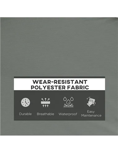 Outsunny Garden Bench Cushion 2 Seater Loveseat Seat Pad for Patio Swing Furniture for Indoor & Outdoor Use, 120 x 50 x 8 cm, Gr