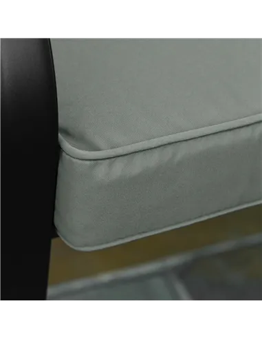 Outsunny Garden Bench Cushion 2 Seater Loveseat Seat Pad for Patio Swing Furniture for Indoor & Outdoor Use, 120 x 50 x 8 cm, Gr