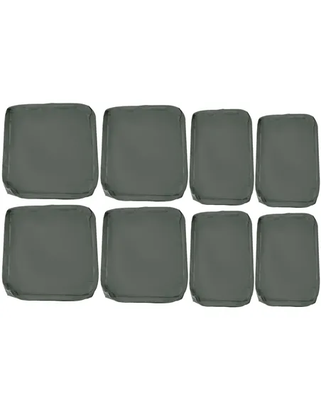 Outsunny  Replacement Cushion Cover Garden Rattan Patio Furniture Seat Cover Polyester Outdoor Deep Grey- No Cushion Included