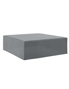 Outsunny 225x210cm Outdoor Garden Rattan Furniture Protective Cover Water UV Resistant Grey