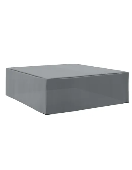 Outsunny 225x210cm Outdoor Garden Rattan Furniture Protective Cover Water UV Resistant Grey