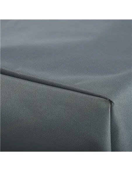Outsunny Rectangular Patio Furniture Cover for Chairs Water UV Resistant Protection 600D Oxford Fabric Rattan Lounge Clean Cover