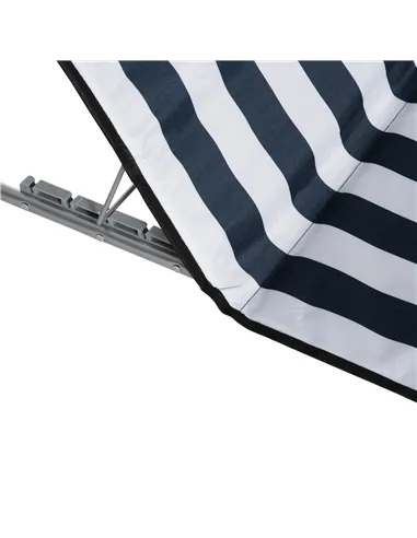 Outsunny Set of 2 Foldable Garden Beach Chair Mat Lightweight Outdoor Sun Lounger Seats Adjustable Back Metal Frame PE Fabric He