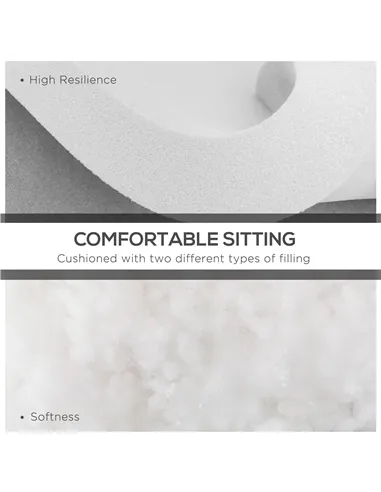 Outsunny Set of 14 Dining Set Cushions - Grey