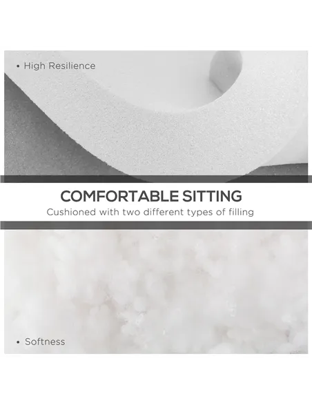 Outsunny Set of 14 Dining Set Cushions - Grey