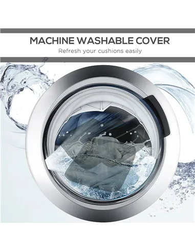 Outsunny Set of 14 Dining Set Cushions - Grey