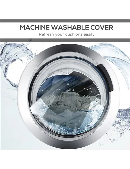 Outsunny Set of 14 Dining Set Cushions - Grey