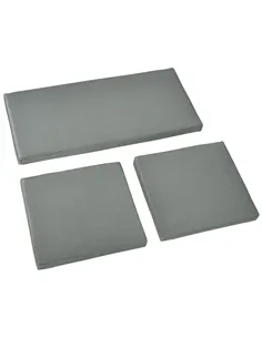Outsunny Outdoor Seat Cushion Pads for Rattan Furniture, 3 PCs Garden Furniture Cushions, Dark Grey