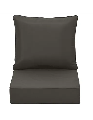 Outsunny Outdoor Seat and Back Cushion Set Patio Deep Seating Chair Replacement Cushion