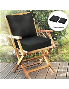 Outsunny Outdoor Seat and Back Cushion Set Patio Deep Seating Chair Replacement Cushion 2