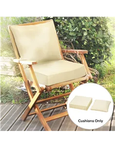 Outsunny Outdoor Seat and Back Cushion Set Patio Deep Seating Chair Replacement Cushion 2