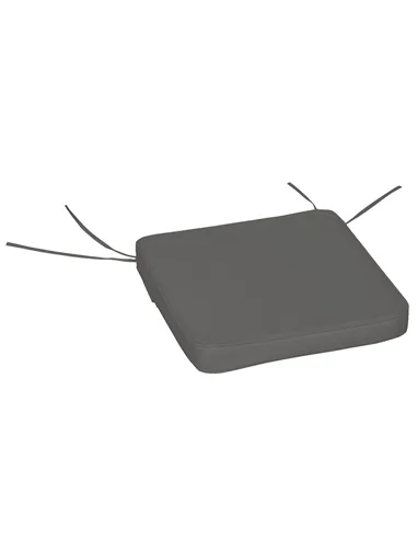 Outsunny Set of 6 Pcs Chair Cushion, 42Lx42Wx5T cm-Grey