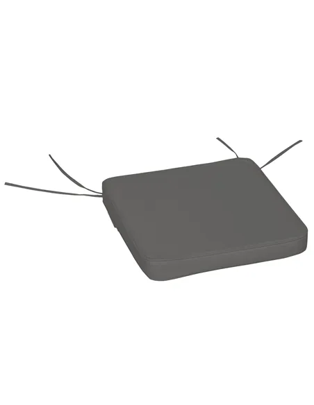 Outsunny Set of 6 Pcs Chair Cushion, 42Lx42Wx5T cm-Grey