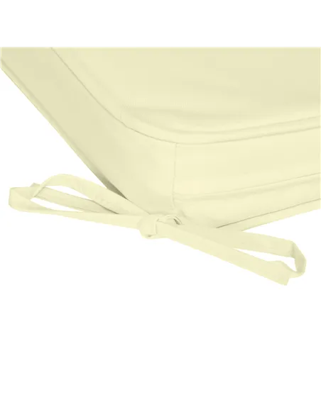 Outsunny Set of 6 Pcs Chair Cushion, 42Lx42Wx5T cm-Cream White